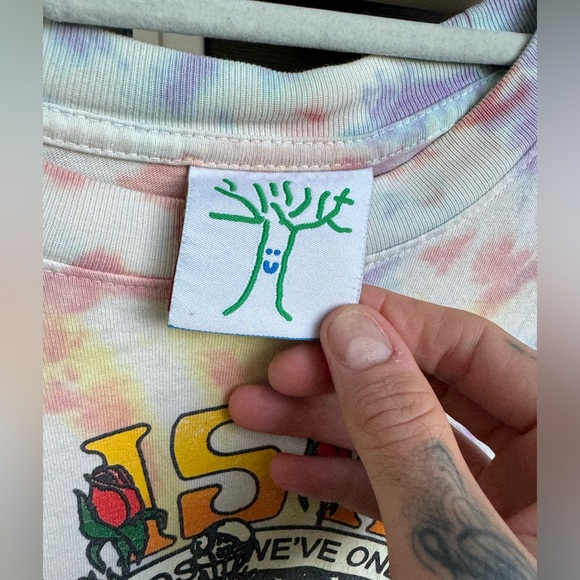 Online ceramics – Grateful Dead “love is real”tie-dye Medium T-shirt - Picture 4 of 5